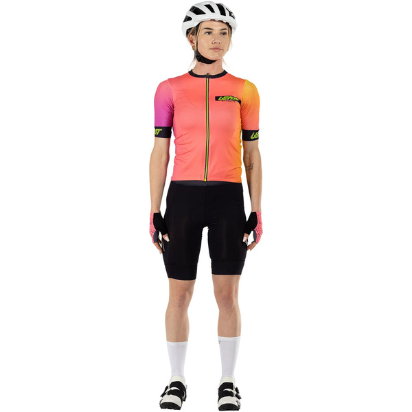 Koszulka damska Leatt MTB Endurance 6.0 (różowo-żółta)