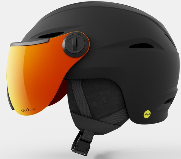 Kask zimowy GIRO VUE MIPS (matte black/VIVID ember) (2026)