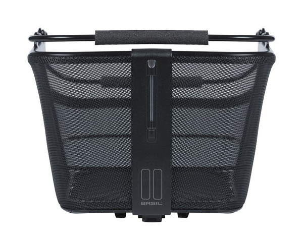 Kosz tylny na bagażnik BASIL CENTO TECH FIBER NORDLICHT MIK, MIK System (ready to go) alumninium solid black (WYPRZEDAŻ -50%)