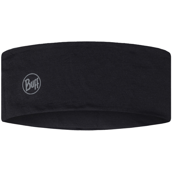 Opaska BUFF MERINO LIGHTWEIGHT HEADBAND SOLID BLACK