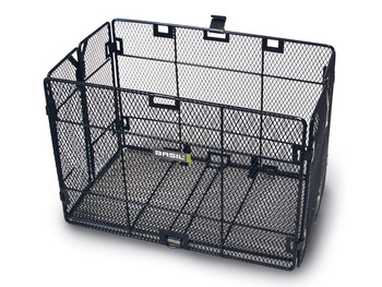 Kosz tylny na bagażnik BASIL CATANIA, stalowy czarny (WYPRZEDAŻ -50%)