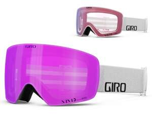 Gogle zimowe GIRO CONTOUR RS WHITE WORDMARK (soczewka lustrzana kolorowa VIVID-Carl Zeiss PINK i soczewka lustrzana kolorowa VIVID-Carl Zeiss INFRARED)