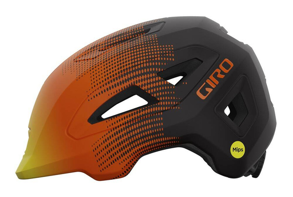 Kask dziecięcy GIRO SCAMP II MIPS (czarno-pomarańczowy)