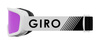 Gogle zimowe juniorskie GIRO CHICO 2.0 WHITE ZOOM (soczewka lustrzana kolorowa AMBER PINK)