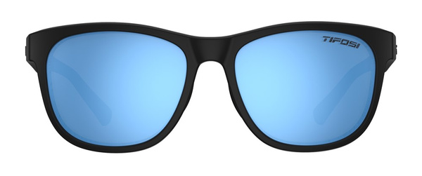 Okulary TIFOSI SWANK POLARIZED blackout (1 szkło Sky Blue Mirror POLARYZACJA 13% transmisji światła) (NEW)