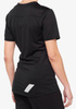 Koszulka damska 100% RIDECAMP z krótkim rękawem (czarna)