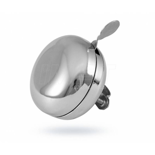 Dzwonek rowerowy Jet 80 mm metalowy retro chromowany
