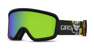 Gogle zimowe juniorskie GIRO CHICO 2.0 BLACK ASHES (soczewka lustrzana kolorowa LODEN GREEN) (NEW 2023/2024)