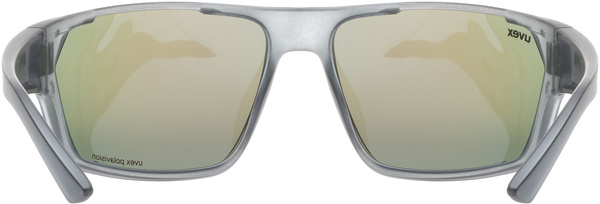 Okulary Uvex Sportstyle 233 P (dymiony mat | niebieskie soczewki Polavision® litemirror S3)