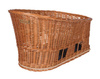 Kosz tylny na bagażnik BASIL PASJA dla zwierząt MIK 45cm, MIK System (ready to go) wiklinowy natural (NEW).