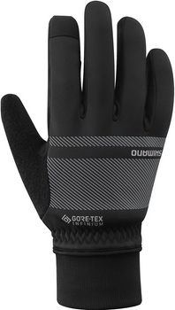 Rękawiczki długie Shimano Infinium Primaloft (czarno-szare)