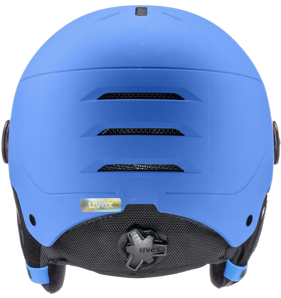 Kask narciarski dziecięcy Uvex Rocket Jr. Visor (niebieski)