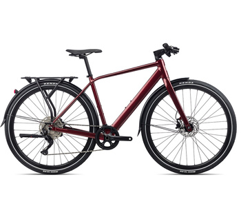 Rower miejski elektryczny Orbea VIBE H30 EQ Metallic Dark Red