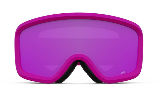 Gogle zimowe juniorskie GIRO CHICO 2.0 PINK GEO CAMO (soczewka lustrzana kolorowa AMBER PINK)