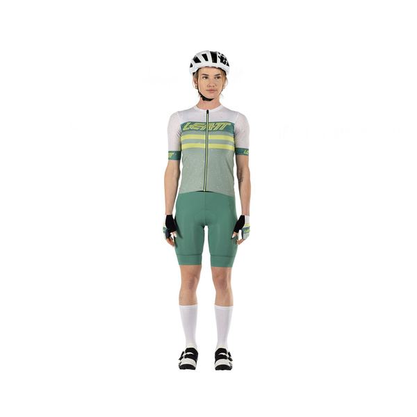 Koszulka damska Leatt MTB Endurance 6.0 (biało-zielona)
