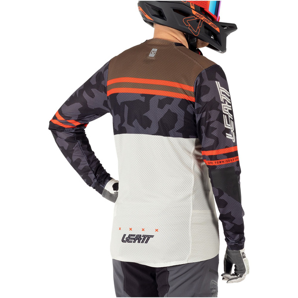 Koszulka z długim rękawem Leatt MTB Gravity 4.0 (biało-czarna)