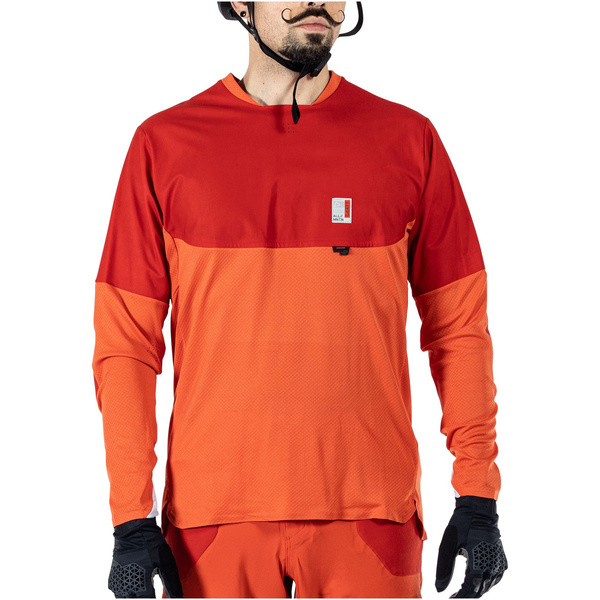 Koszulka z długim rękawem Leatt MTB AllMtn 4.0 (czerwono-pomarańczowa)