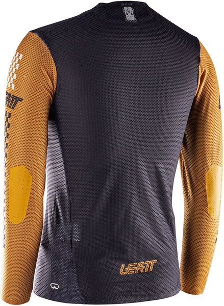 Koszulka dziecięca z długim rękawem Leatt MTB Gravity 4.0 Junior (czarno-brązowa)