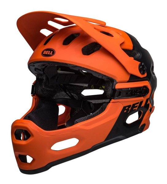 Kask full face BELL SUPER 3R MIPS (pomarańczowy)