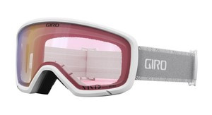 Gogle damskie zimowe GIRO MILLIE WHITE & GREY CHUTE (soczewka VIVID INFARED)