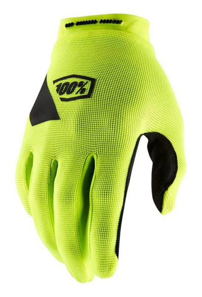 Rękawiczki 100% Ridecamp fluo-żółte