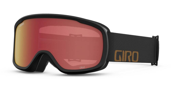 Gogle zimowe GIRO CRUZ CAMP TAN WORDMARK (soczewka lustrzana kolorowa AMBER SCARLET)