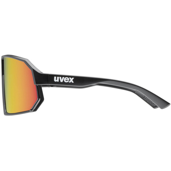 Okulary Uvex Sportstyle 237 Black Matt (czerwone soczewki mirror S2)