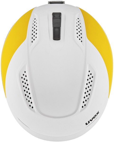 Kask narciarski damski Uvex Ultra Pro WE (biało-żółto-bordowy)