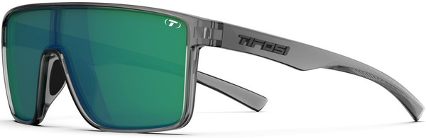 Okulary TIFOSI SANCTUM POLARIZED crystal smoke (1 szkło Green Mirror POLARYZACJA 14% transmisji światła)