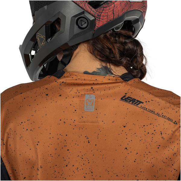 Koszulka damska Leatt MTB Enduro 3.0 (brązowo-czarna)