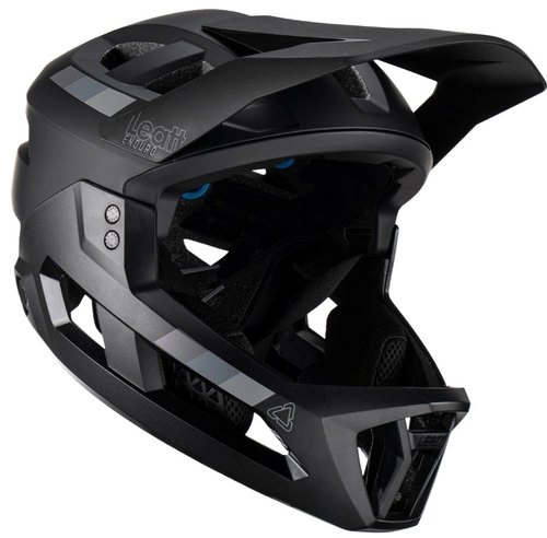 Kask full face dziecięcy Leatt MTB Enduro 2.0 Junior V23 (wypinana szczęka) Black
