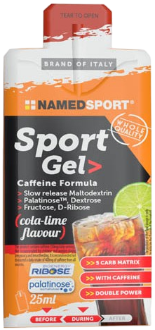 Żel NAMEDSPORT Sport Gel Caffeine (cola-limonka)