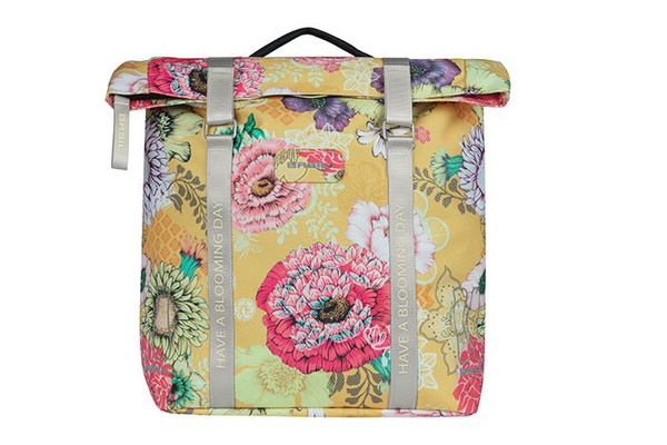 Sakwa podwójna BASIL BLOOM FIELD DOUBLE PANNIER BAG MIK 28-35L, MIK System (ready to go) honey yellow