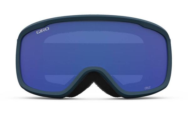 Gogle zimowe GIRO CRUZ BLACK & HARBOR BLUE WORDMARK (soczewka lustrzana kolorowa GREY COBALT)