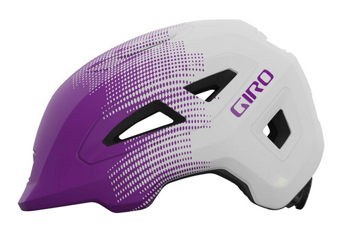 Kask dziecięcy GIRO SCAMP II (fioletowo-biały)