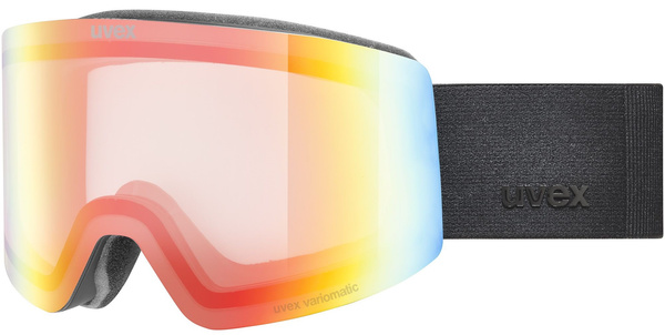Gogle narciarskie fotochromowe UVEX Provoqe pro V (czarny mat | wielokolorowe soczewki S1-S3)