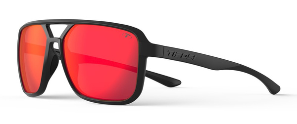 Okulary TIFOSI SALTO blackout (1 szkło Smoke Red Mirror 15% transmisji światła) (NEW 2025)