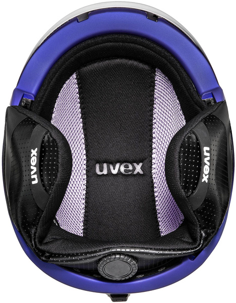 Kask narciarski damski Uvex Ultra Pro WE (biało-szaro-fioletowy)