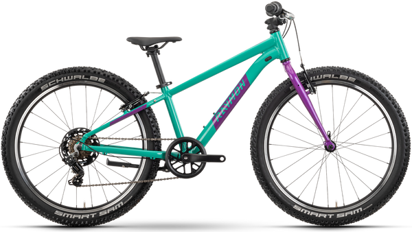 Rower dziecięcy Raymon Yanga 24 (zielono-fioletowy)