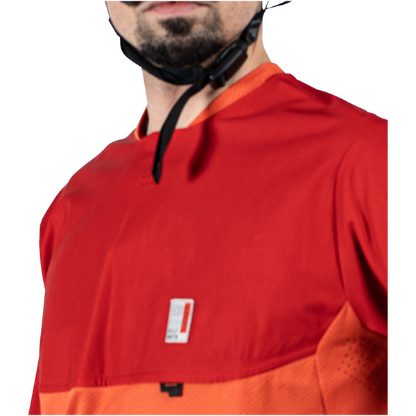 Koszulka z długim rękawem Leatt MTB AllMtn 4.0 (czerwono-pomarańczowa)