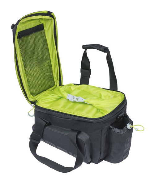 Torba na bagażnik Basil Miles XL Pro MIK + adapter (czarno-limonkowa 9-36 litrów)