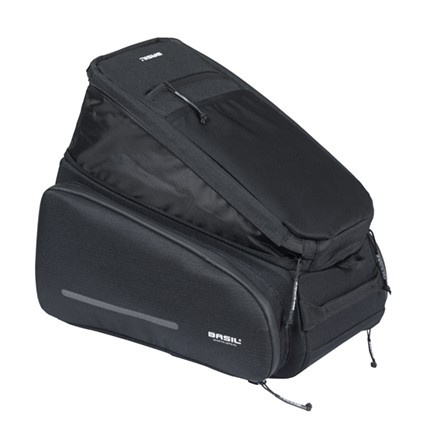 Torba na bagażnik Basil Move MIK + adapter (czarna 10-26 litrów)