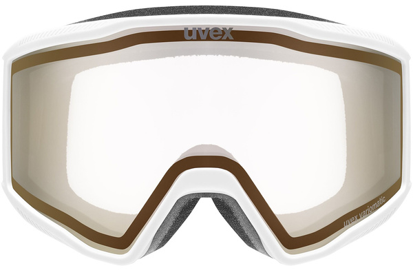 Gogle narciarskie fotochromowe UVEX Blast pro V (biały mat | czerwone soczewki S0-S4)
