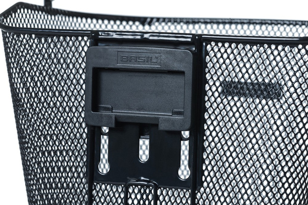 Kosz na kierownicę BASIL BREMEN KF + Basil Ahead-Stemholder KF stalowy czarny (WYPRZEDAŻ -50%)