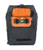 Sakwa pojedyncza BASIL MILES TARPAULIN DAYPACK 17L, Hook On System, 100% wodoodporna black orange (NEW)