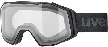 Gogle Uvex Gravity czarne (bezbarwne soczewki S0)