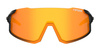 Okulary TIFOSI STASH CLARION (czarno-pomarańczowe; 3 szkła; soczewka pomarańczowa 18%-90% transmisji światła) 