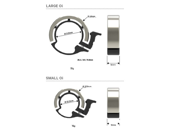 Dzwonek Knog Oi Classic Copper (mały)