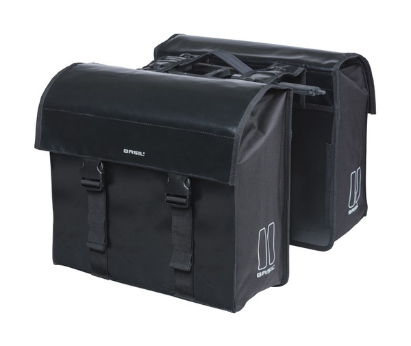 Sakwa na bagażnik podwójna Basil Urban Load + adapter MIK (48-53 litry)