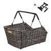 Kosz tylny na bagażnik BASIL CENTO RATTAN LOOK MIK, MIK System (ready to go) wodoodporny nature brown (WYPRZEDAŻ -50%)
